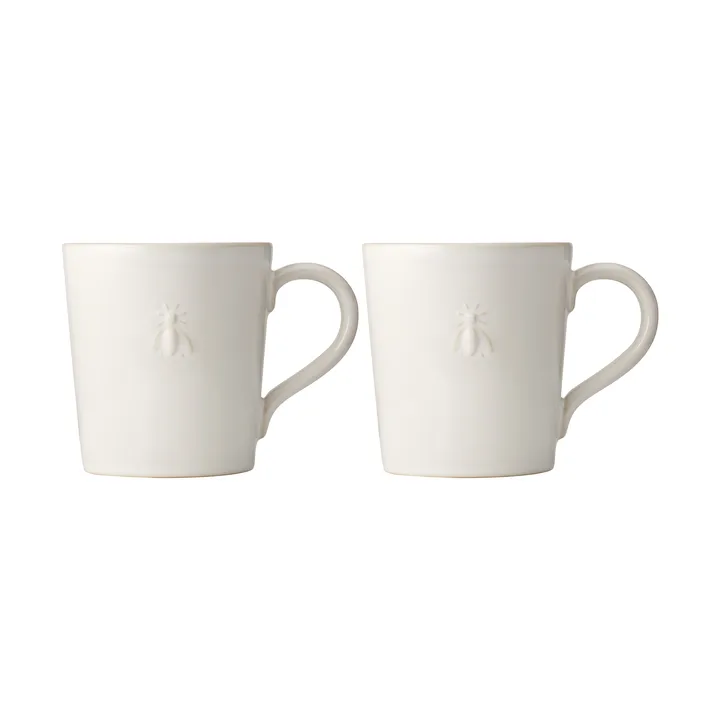 Taza de cerámica Abeille, 2-pack - Blanco - La Rochère