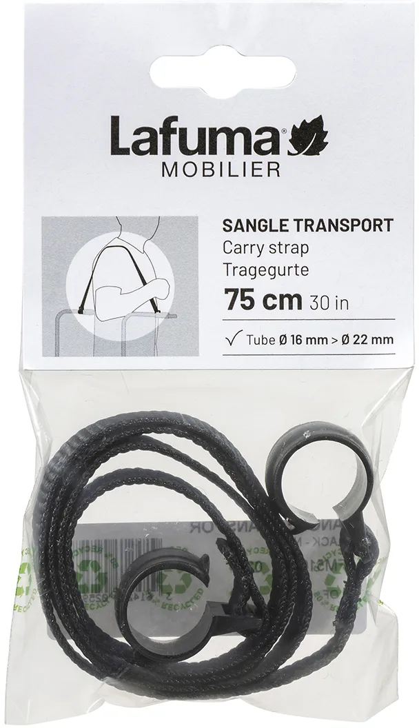 Correa Lafuma para silla de playa, Black-noir Lafuma