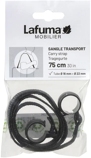 Correa Lafuma para silla de playa - Black-noir - Lafuma
