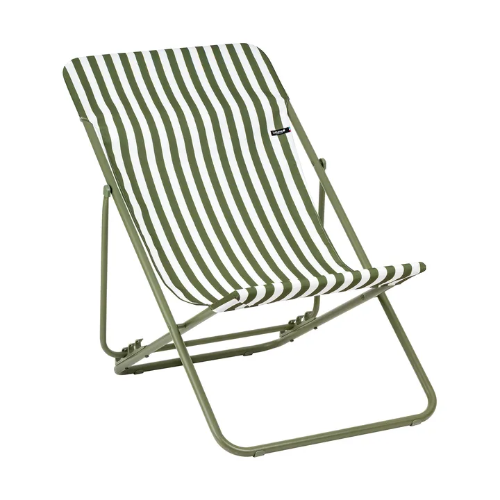 Maxi Transat Colorblock tumbona - Rayure Moss (verde) - Lafuma