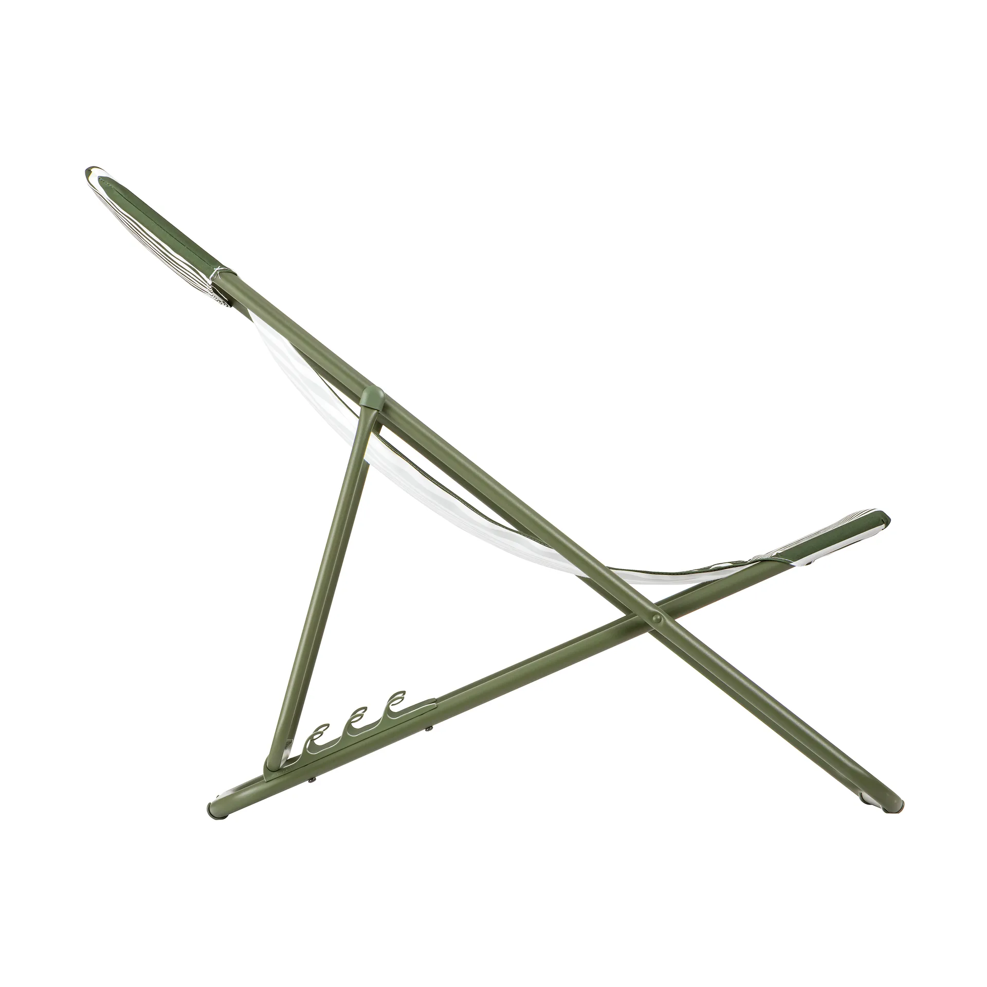 Maxi Transat Colorblock tumbona, Rayure Moss (verde) Lafuma