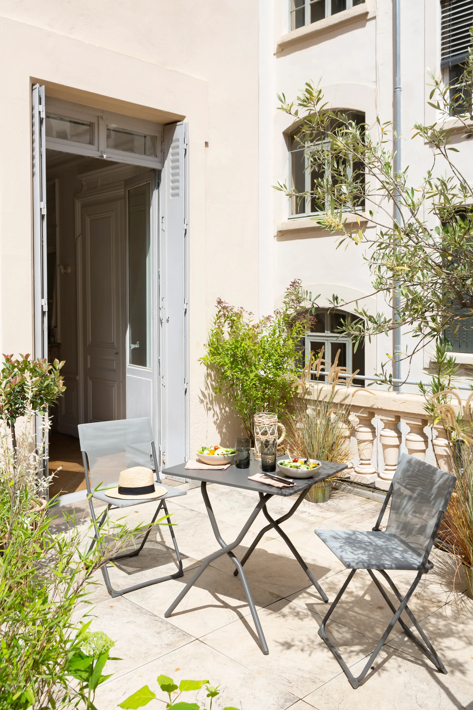 Silla Balcony, Titane/gris Lafuma