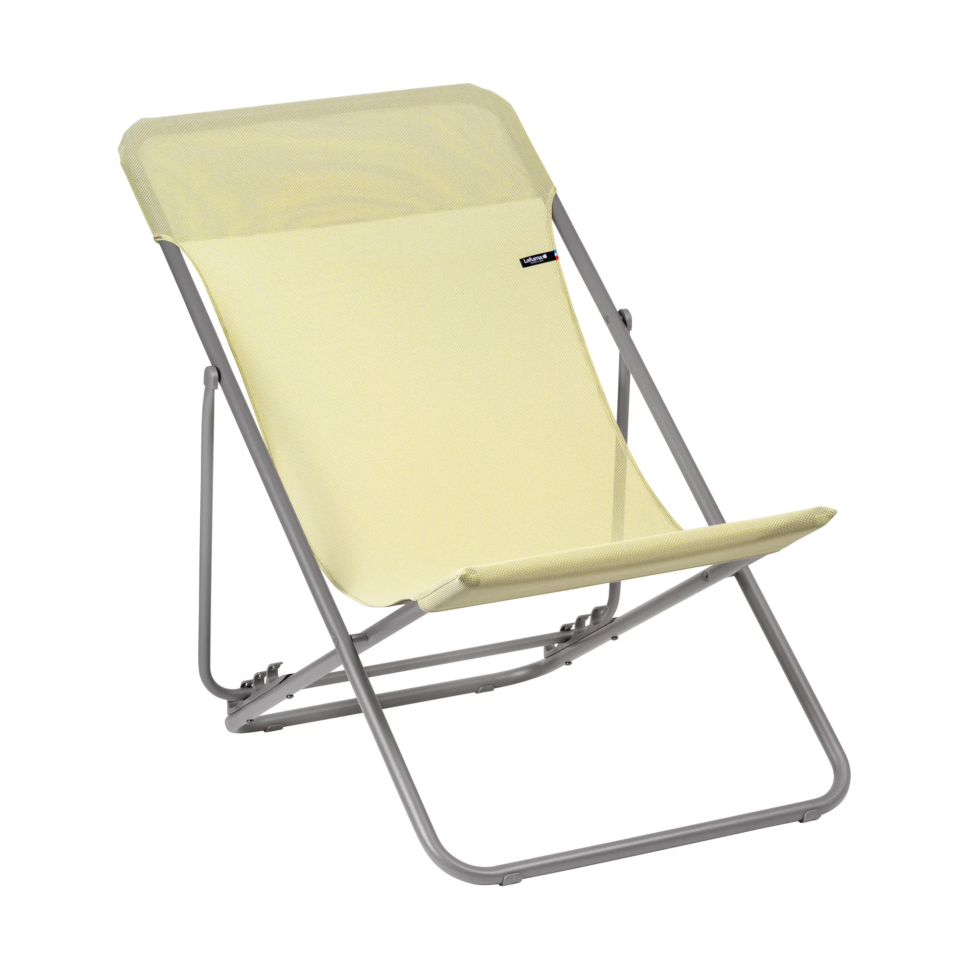 Silla para tomar el sol Maxi Transat, Etamine/amarillo Lafuma