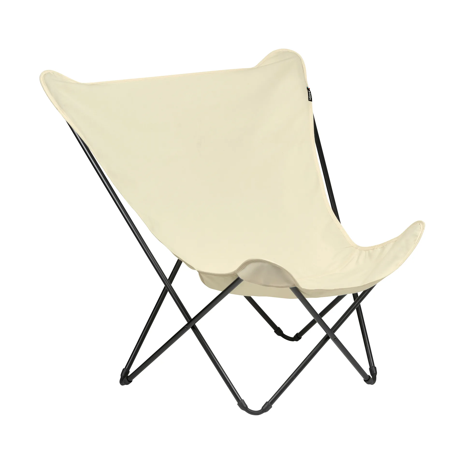 Silla para tomar el sol Popup XL Seville, Ecru/blanco Lafuma