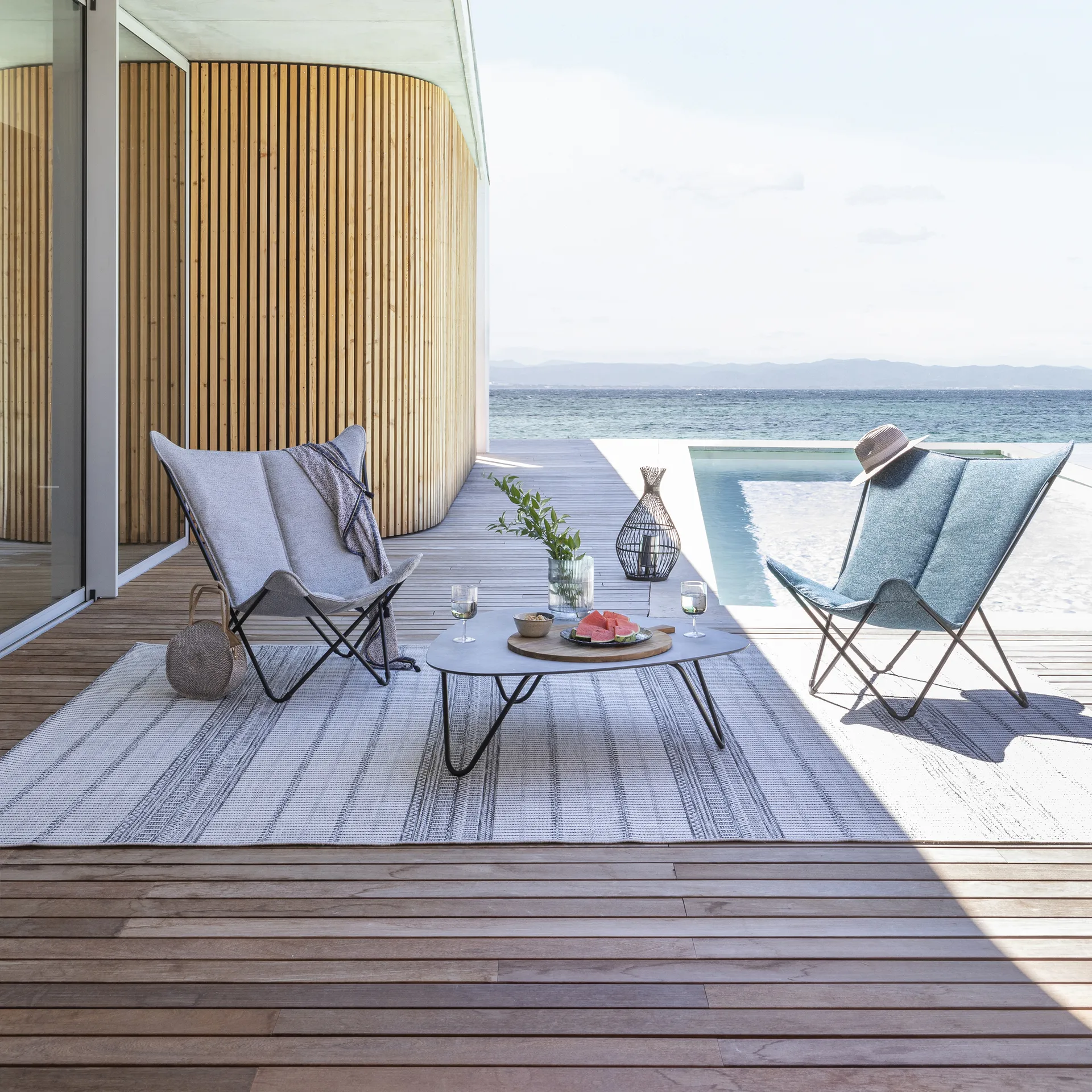 Tumbona Sphinx, Sunbrella Cobalt Lafuma