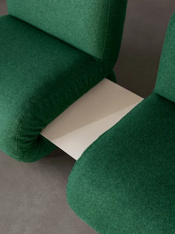 Butaca BAU - Vidar 0542 rojo, recto - Lammhults