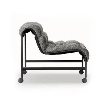 Butaca Sunny con reposabrazos - Zero negro–base mate con ruedas - Lammhults