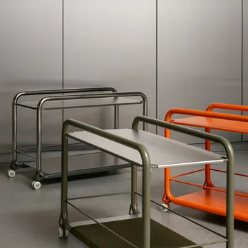 Carrito con ruedas Tension  - Cromo-graphit texture - Lammhults