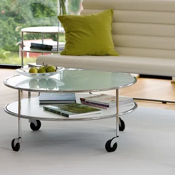 Mesa de centro Chicago III - Laminado blanco-cromo - Lammhults
