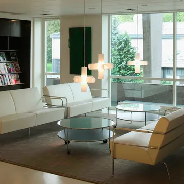 Mesa de centro Chicago III - Laminado blanco-cromo - Lammhults