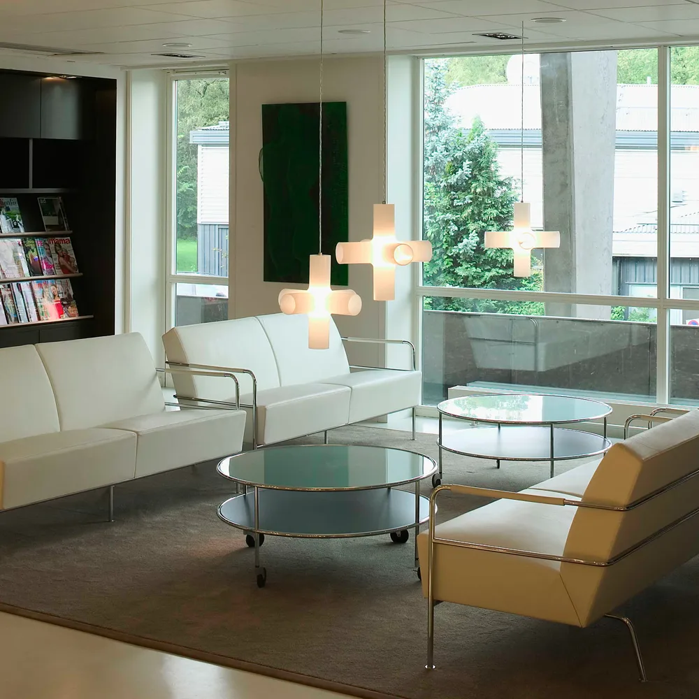 Mesa de centro Chicago III, Laminado negro-cromo Lammhults