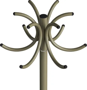 Perchero S70-12  - Textura gris verdosa - Lammhults