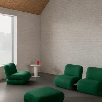 Reposapiés BAU - Divina melange-verde oscuro - Lammhults