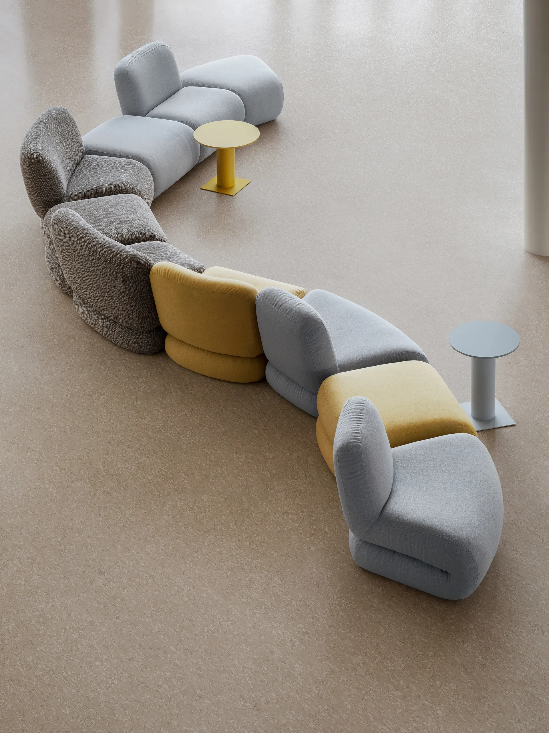 Reposapiés BAU, Vidar 0542 rojo, recto Lammhults