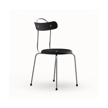 Silla Taburett plus  - Soporte cromado en negro - Lammhults