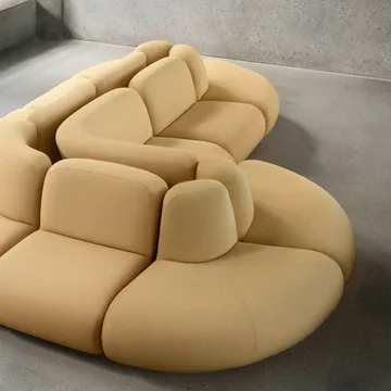 Sofá BAU de 3 plazas, Zero beige - Lammhults