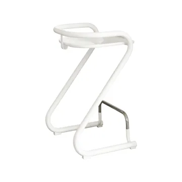 Taburete de bar S70-3  - Blanco-blanco - Lammhults