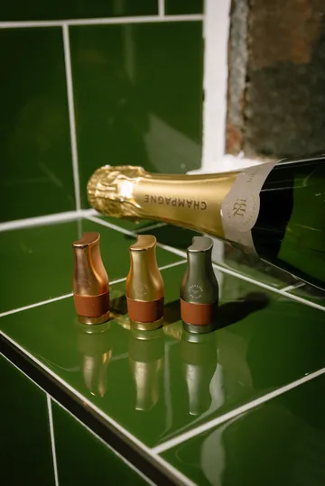 Tapones para botellas L'atelier du vin Le Trio - Rosa, plata y oro (mate) - L'Atelier du Vin