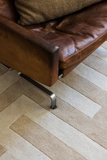 Alfombra 60S Geo Letters - Oatmeal, 180x270 cm - Layered