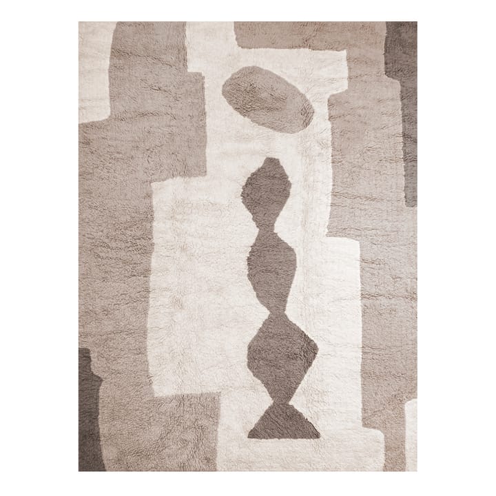 Alfombra Bird in Space 180x270 cm, blanco-marrón-beige Layered
