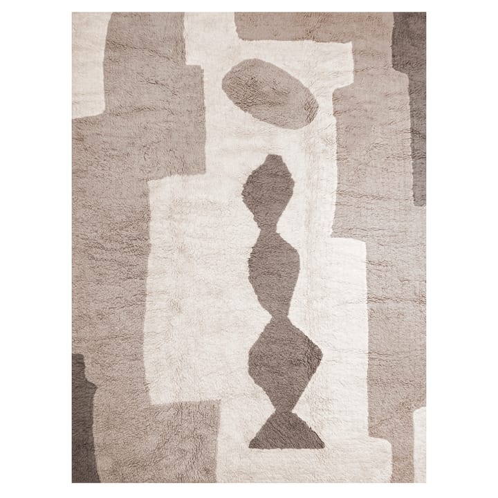 Alfombra Bird in Space 250x350 cm, blanco-marrón-beige Layered