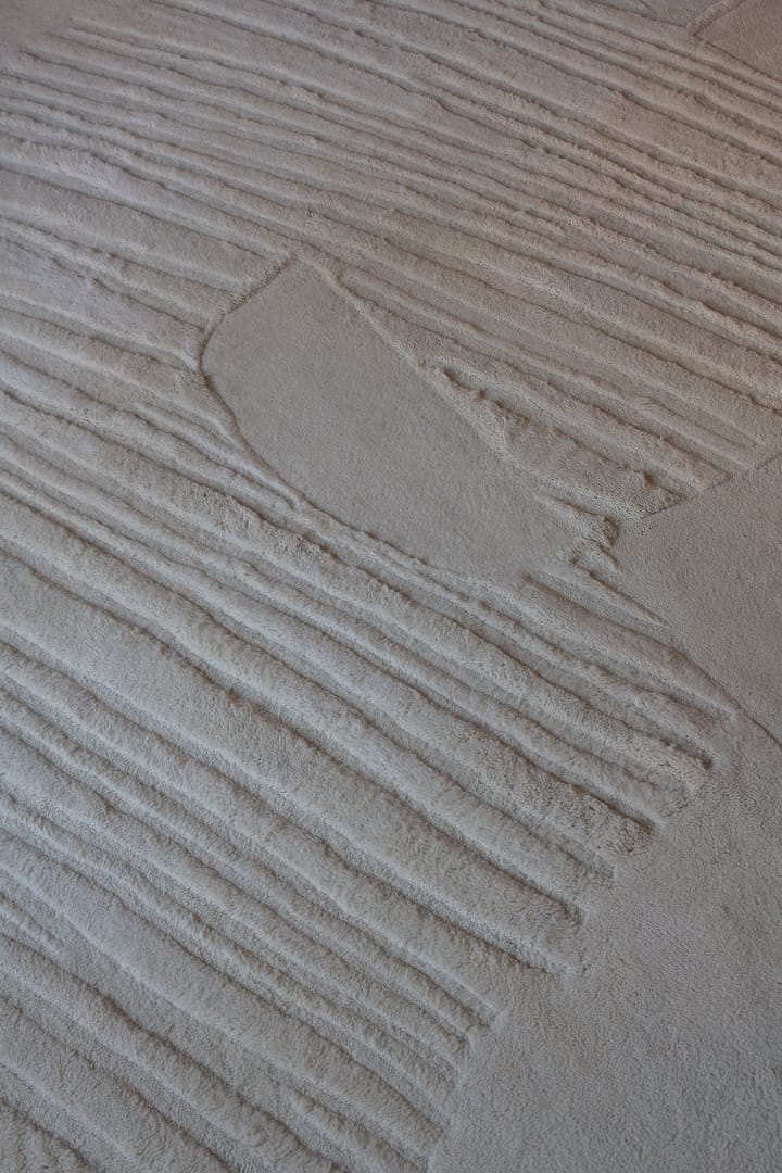 Alfombra de lana Artisan Guild - Bone White 180x270 cm - Layered