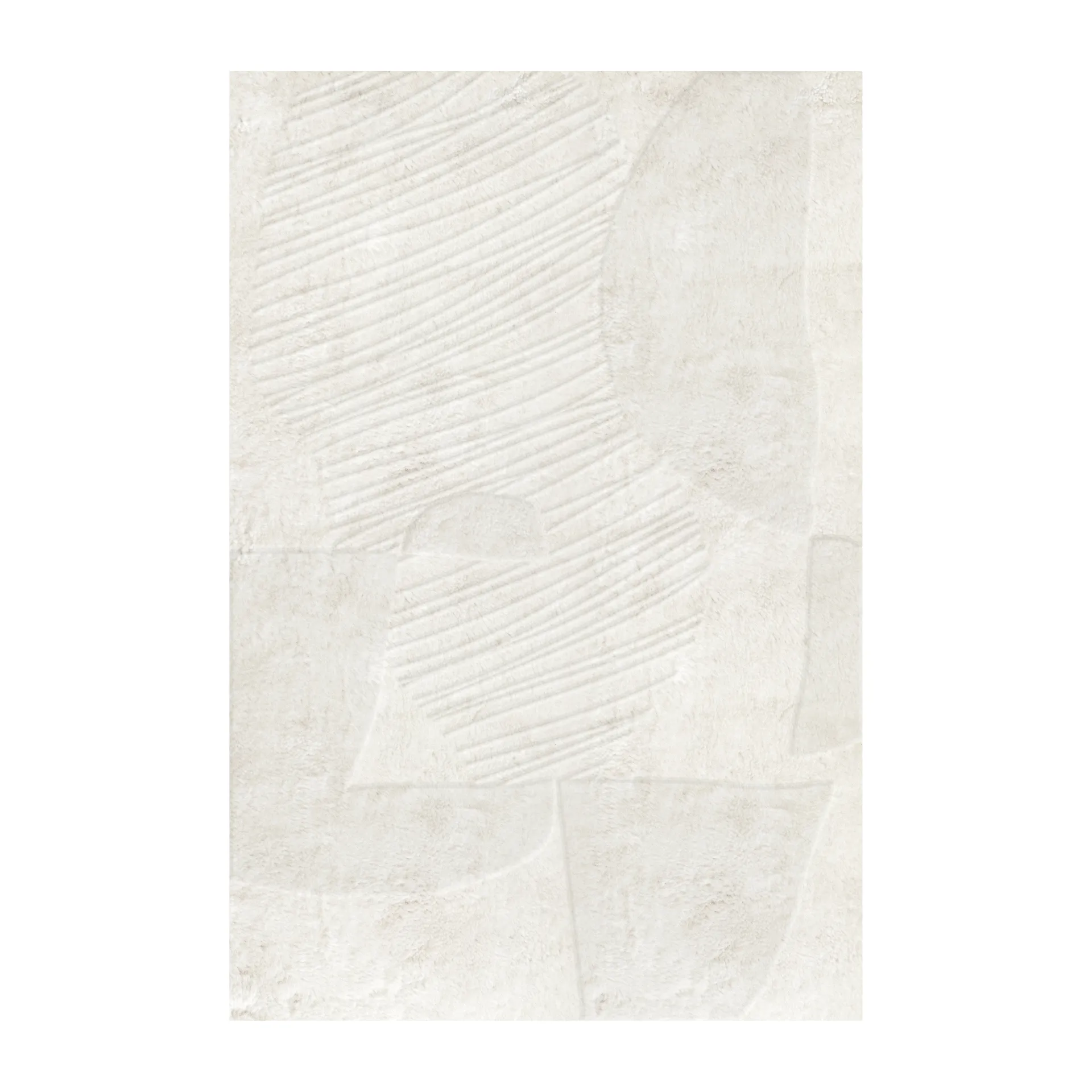 Alfombra de lana Artisan Guild, Bone white 250x350 cm Layered