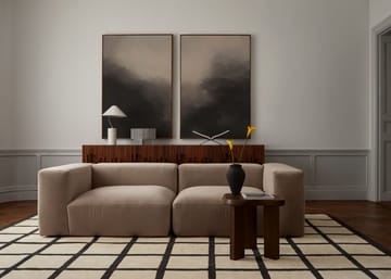 Alfombra de lana Avenue Checked Bone - Bone White, 200x300 cm - Layered