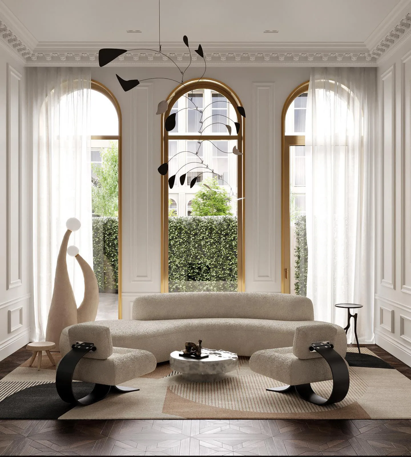 Alfombra de lana Birch, 200x300 cm Layered