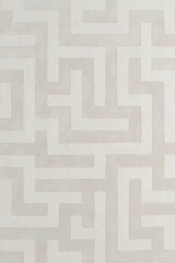 Alfombra de lana Byzantine grande - Light oatmeal, 300x400 cm - Layered