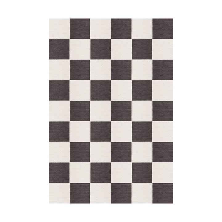 Alfombra de lana Chess - Black and white, 200x300 cm - Layered