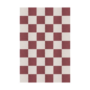 Alfombra de lana Chess - Burgundy, 140x200 cm - Layered