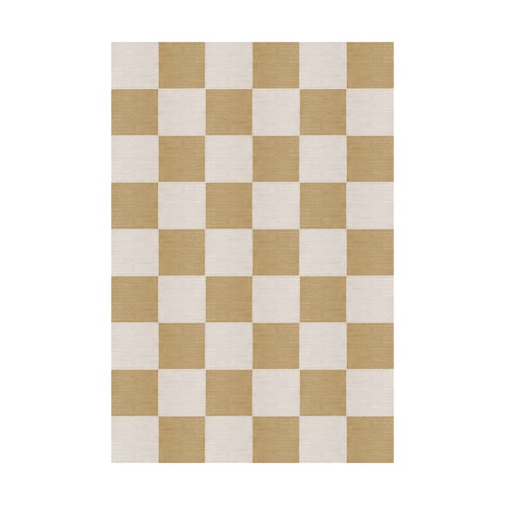 Alfombra de lana Chess - Harvest yellow, 140x200 cm - Layered