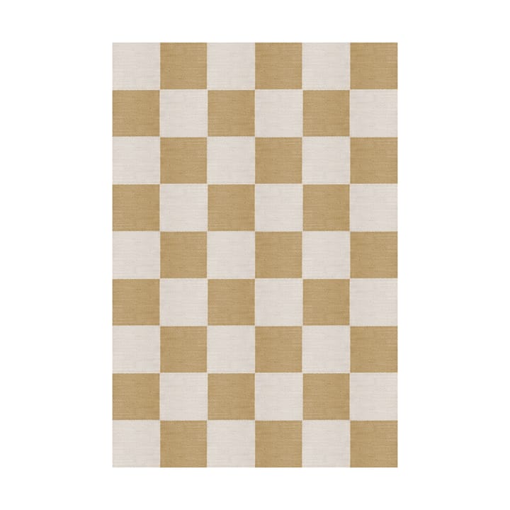 Alfombra de lana Chess - Harvest Yellow, 140x200 cm - Layered