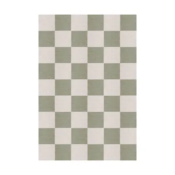 Alfombra de lana Chess - Sage, 140x200 cm - Layered