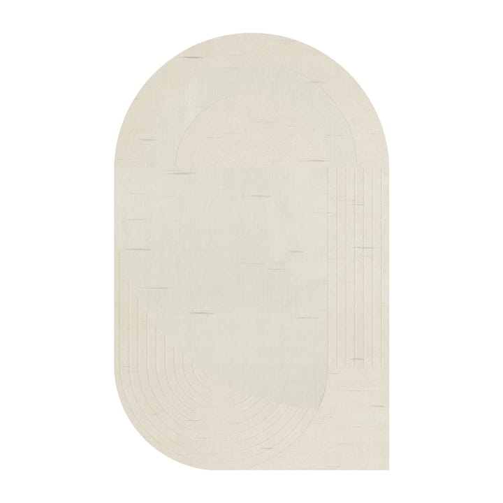 Alfombra de lana Circular 180x270 cm - Bone white - Layered