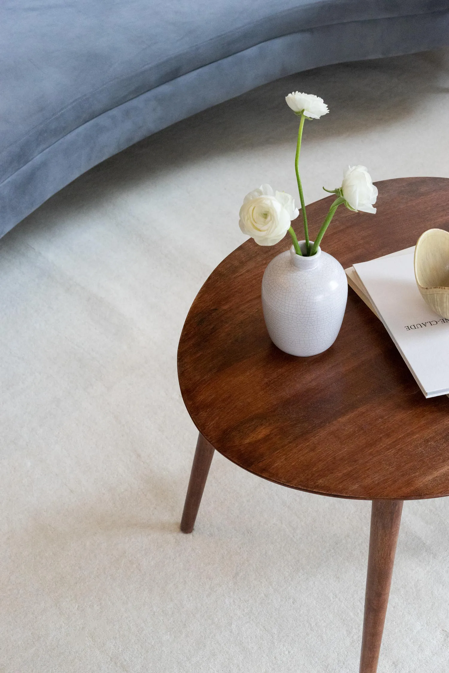 Alfombra de lana Classic solid 300x400 cm, Bone white Layered