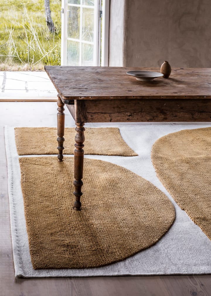 Alfombra de lana Gotland Rauk, Sunflower yellow 300x400 cm Layered