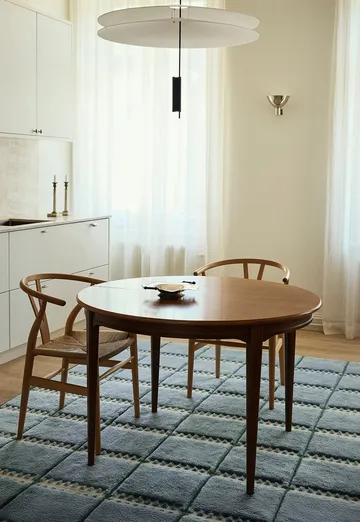 Alfombra de lana Lilly - Blue, 180x270 cm - Layered