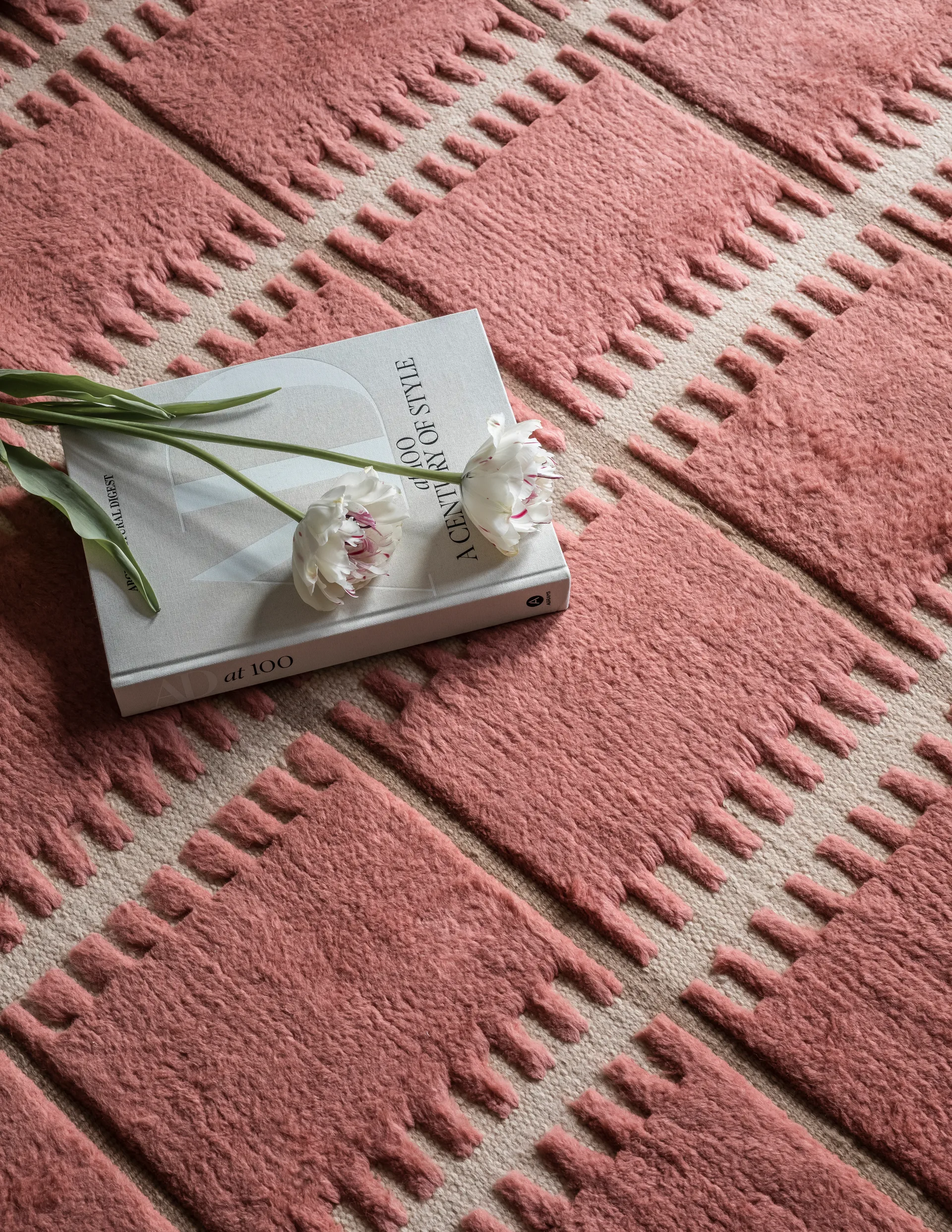 Alfombra de lana Lilly, Claret red, 250x350 cm Layered