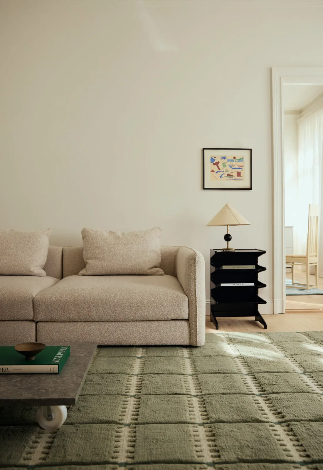 Alfombra de lana Lilly, Green, 200x300 cm Layered