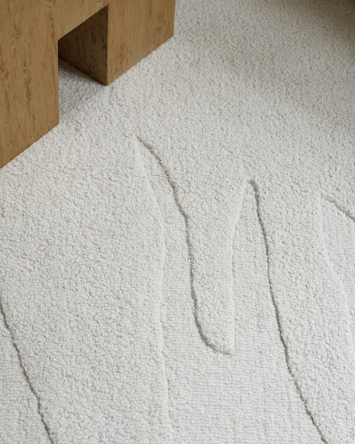 Alfombra de lana Nami, Bone White 300x400 cm Layered