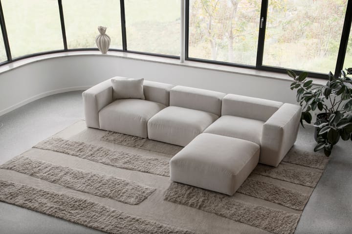 Alfombra de lana Punja Bricks, Sand Melange, 160x230 cm Layered