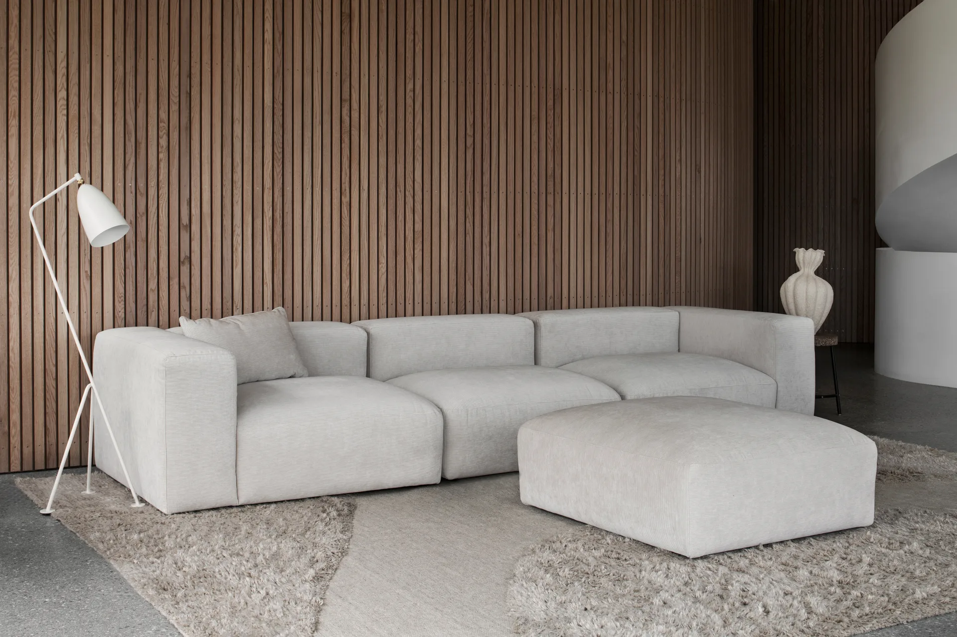 Alfombra de lana Punja plasma 180x270 cm, Sand melange Layered