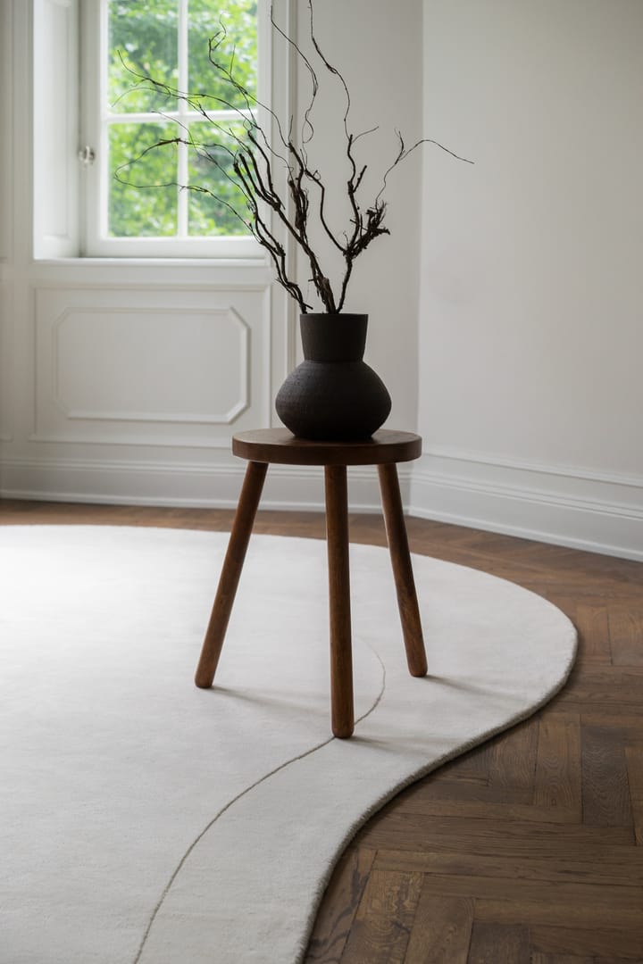 Alfombra de lana Residue 235x350 cm, Bone White Layered