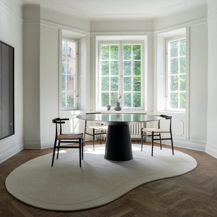 Alfombra de lana Residue 235x350 cm, Bone White Layered