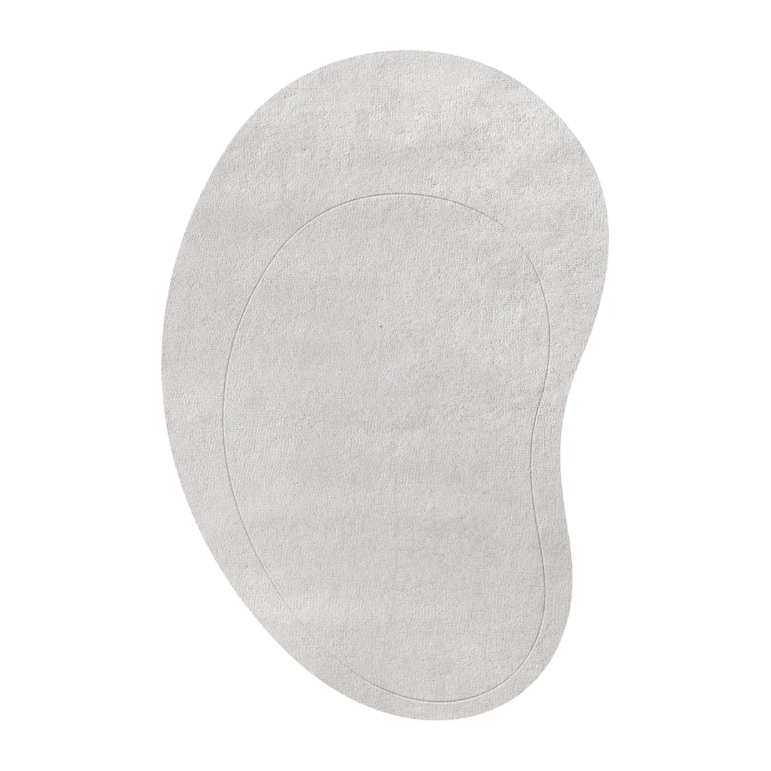 Alfombra de lana Residue, New pearl, 235x350 cm Layered