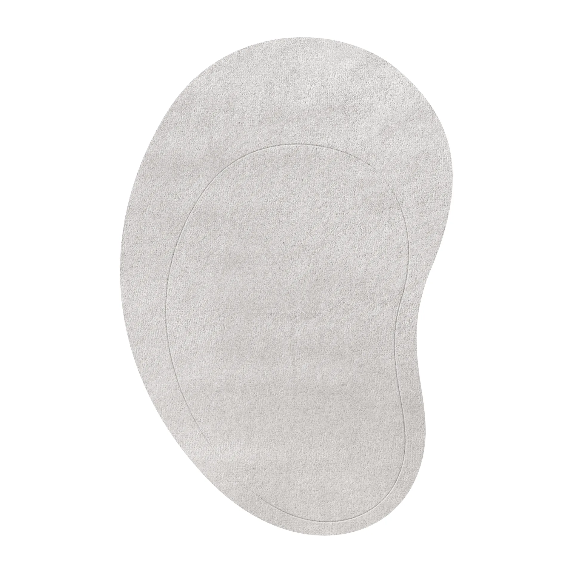 Alfombra de lana Residue, New pearl, 265x400 cm Layered