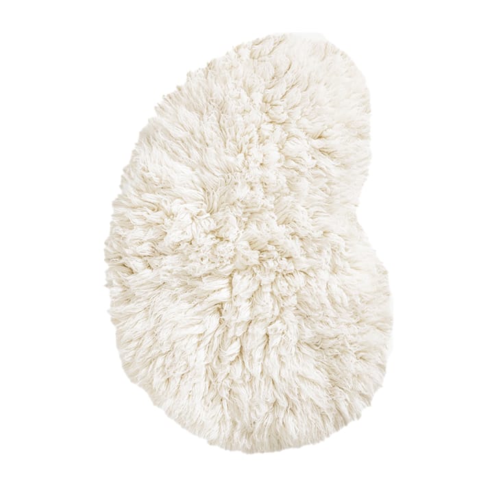 Alfombra de lana Residue Shaggy - Bone White, 180x270 cm - Layered