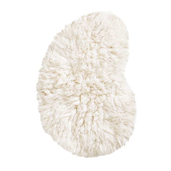 Alfombra de lana Residue Shaggy, Bone White, 180x270 cm Layered